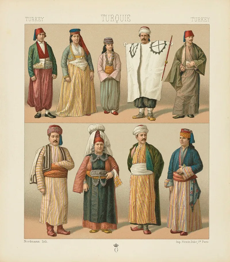 Asie Mineure Costumes Des Vilayets Daidin De Konieh Et Dangora