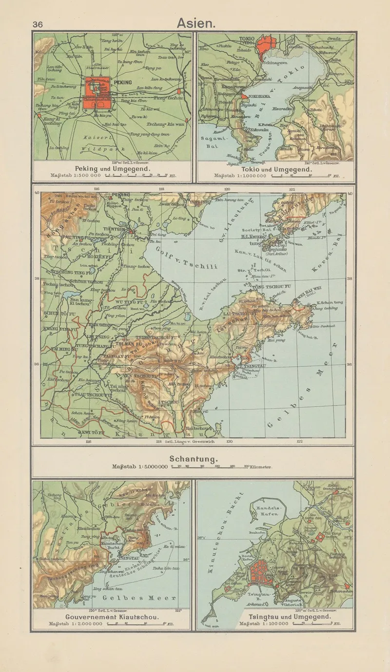 Asien Shantung Wall Art by Carl Diercke - High-Resolution Digital Print