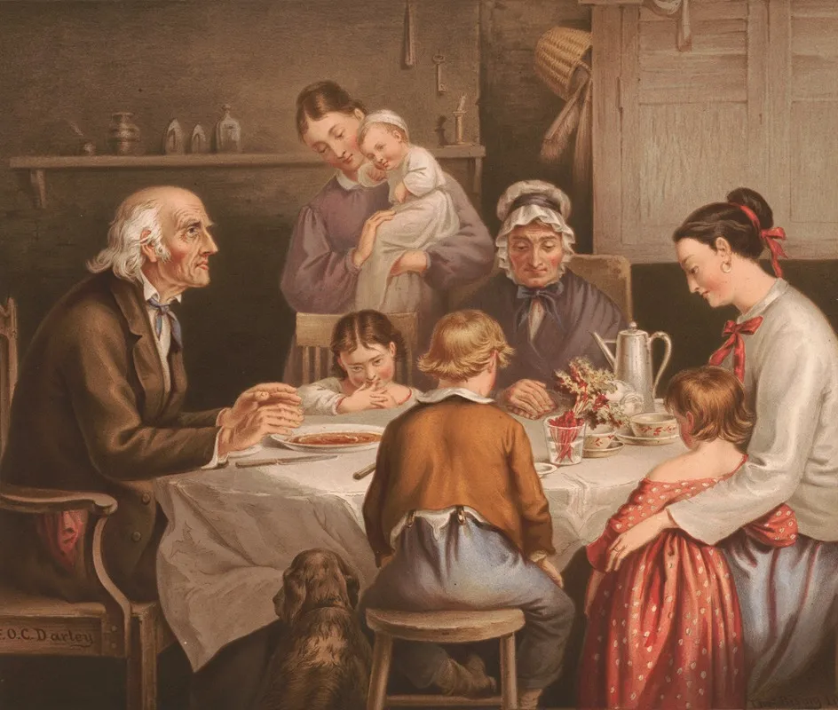 Asking A Blessing 2 Wall Art by Howe &amp; Middleton - High-Resolution Digital Print