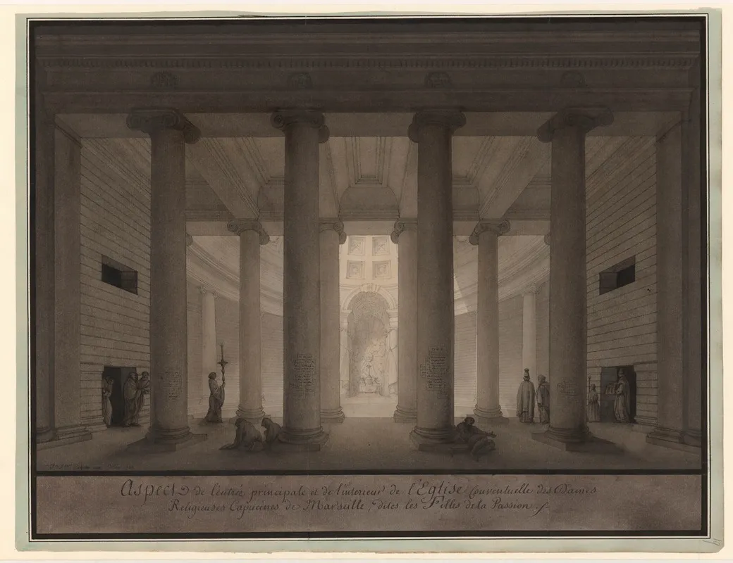 Aspect De Lentree Principale Et De Linterieur De Leglise Conventuelle