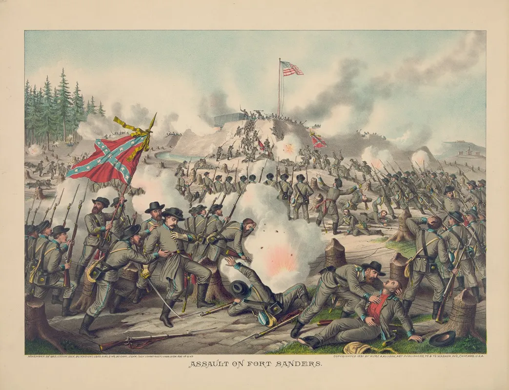 Assault On Fort Sanders Wall Art by Kurz &amp; Allison - High-Resolution Digital Print