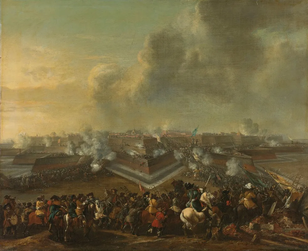 Assault On The Town Of Coevorden 30 December 1672 Wall Art by Pieter Wouwerman - High-Resolution Digital Print