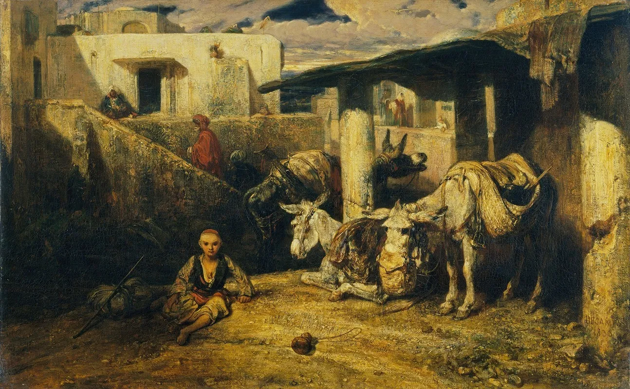 Asses Resting A Turkish Scene