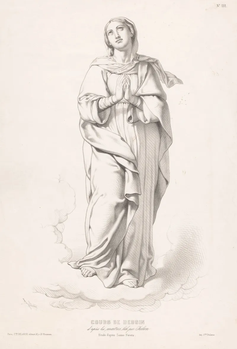 Assumption Of Mary 7 Wall Art by Bernard-Romain Julien - High-Resolution Digital Print