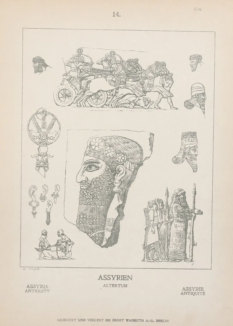 Assyria Antiquity Wall Art by Adolf Rosenberg - High-Resolution Digital Print
