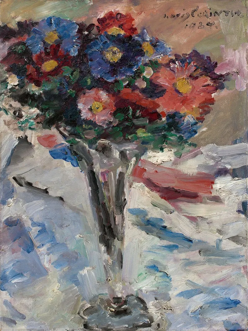 Astern Im Kelchglas Wall Art by Lovis Corinth - High-Resolution Digital Print