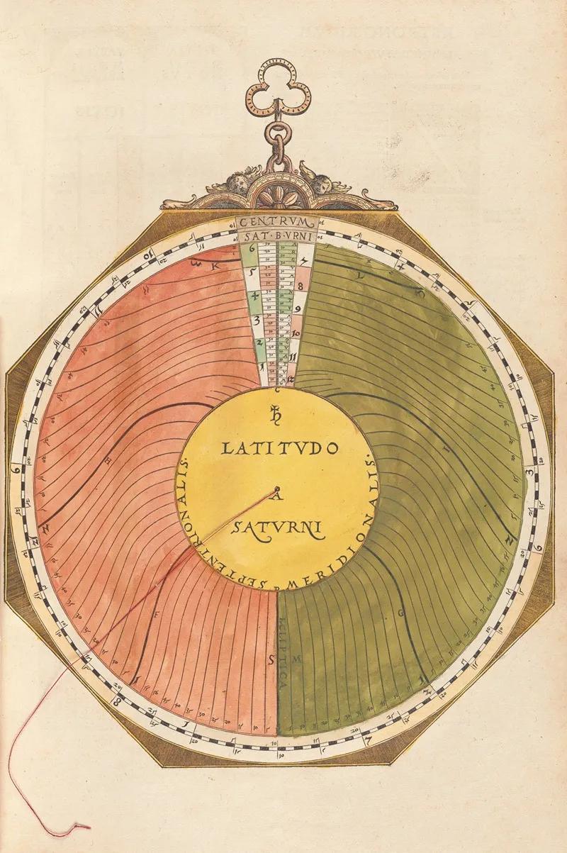 Astronomicum Caesareum Pl 005 Wall Art by Petrus Apianus - High-Resolution Digital Print