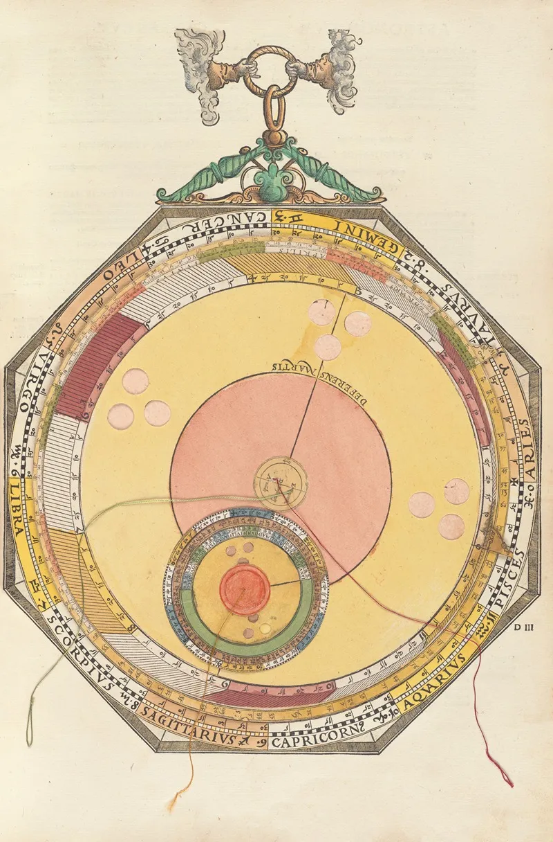 Astronomicum Caesareum Pl 008 Wall Art by Petrus Apianus - High-Resolution Digital Print