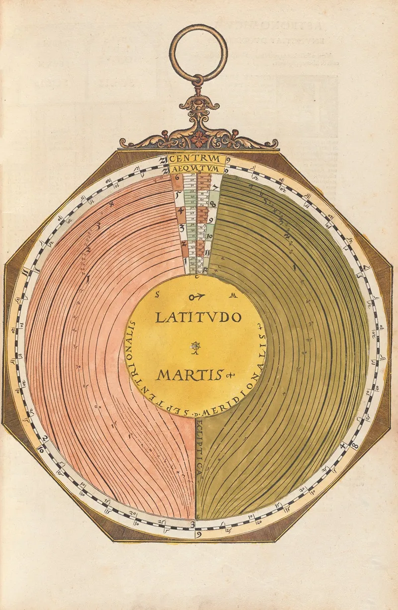 Astronomicum Caesareum Pl 009 Wall Art by Petrus Apianus - High-Resolution Digital Print