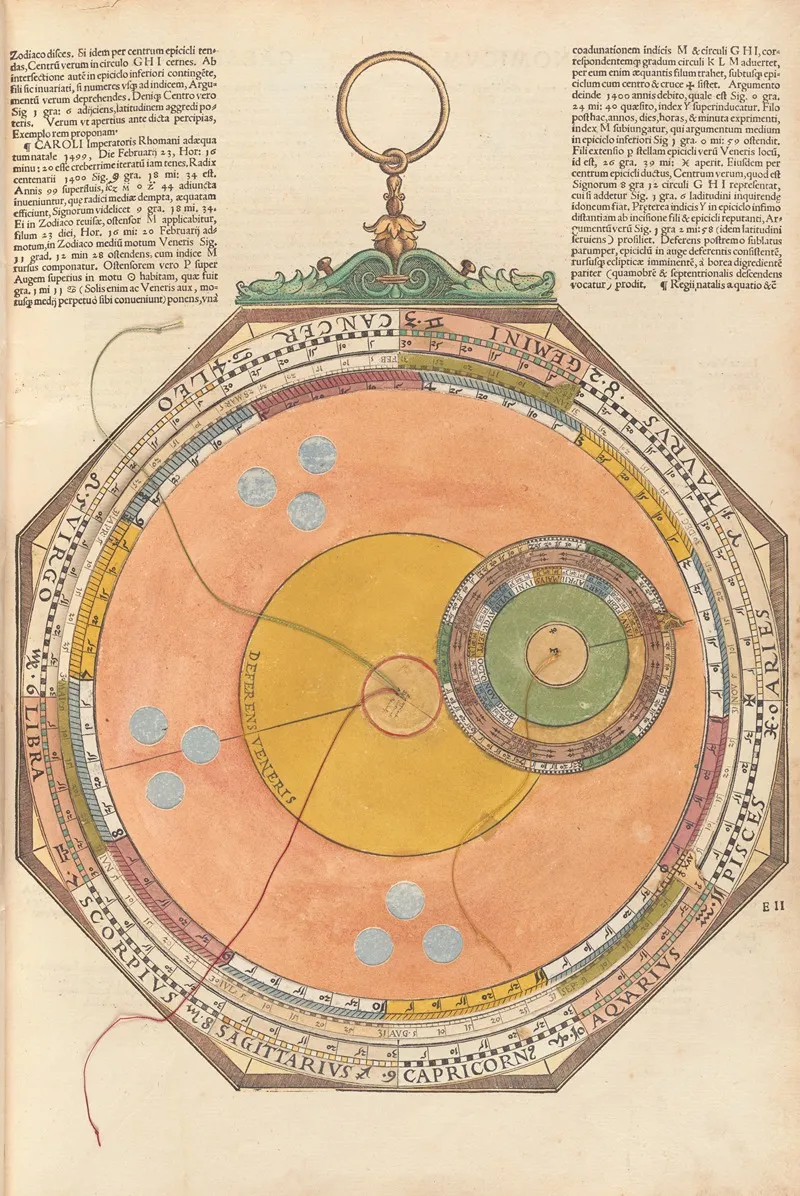 Astronomicum Caesareum Pl 011 Wall Art by Petrus Apianus - High-Resolution Digital Print