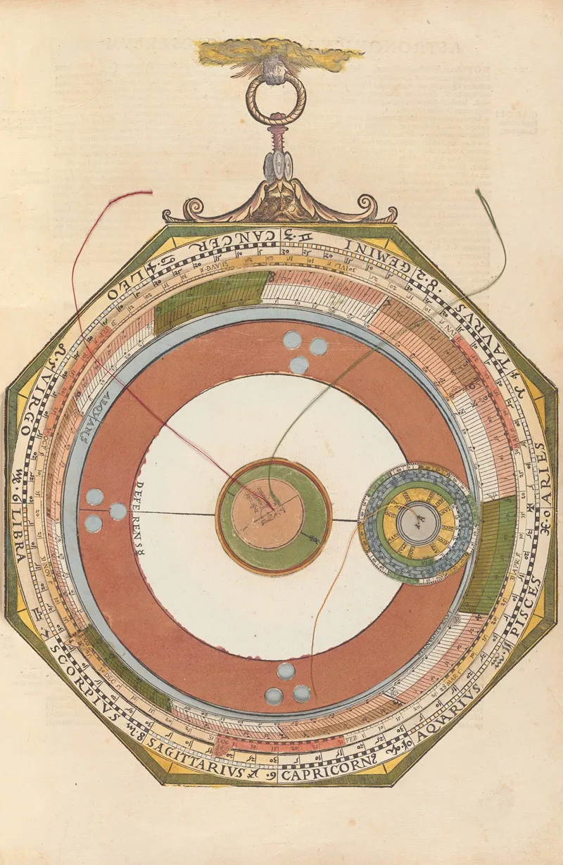 Astronomicum Caesareum Pl 013 Wall Art by Petrus Apianus - High-Resolution Digital Print