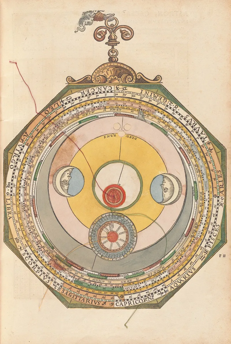 Astronomicum Caesareum Pl 015 Wall Art by Petrus Apianus - High-Resolution Digital Print