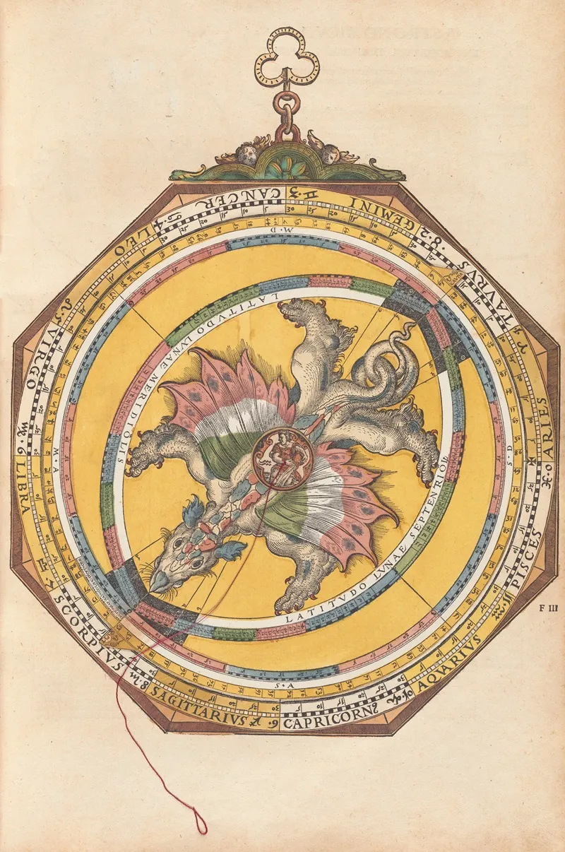 Astronomicum Caesareum Pl 016 Wall Art by Petrus Apianus - High-Resolution Digital Print