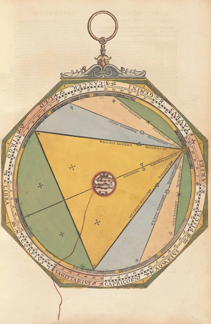 Astronomicum Caesareum Pl 017 Wall Art by Petrus Apianus - High-Resolution Digital Print