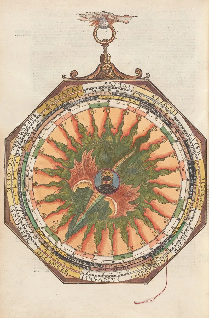 Astronomicum Caesareum Pl 020 Wall Art by Petrus Apianus - High-Resolution Digital Print