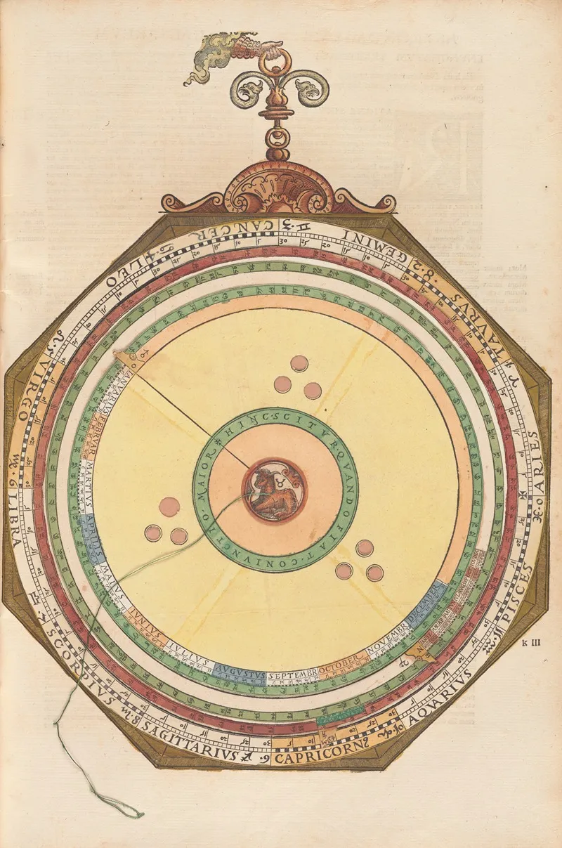 Astronomicum Caesareum Pl 029 Wall Art by Petrus Apianus - High-Resolution Digital Print