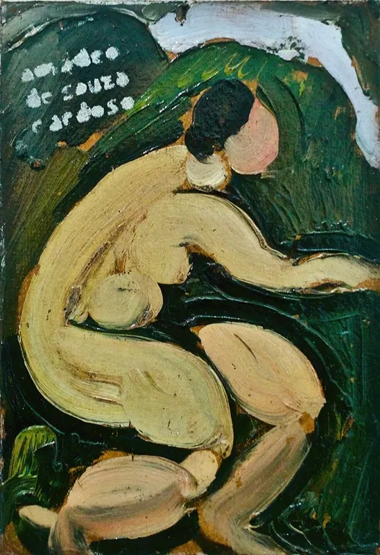 At Fresh Air Nude Wall Art by Amadeo de Souza-Cardoso - High-Resolution Digital Print