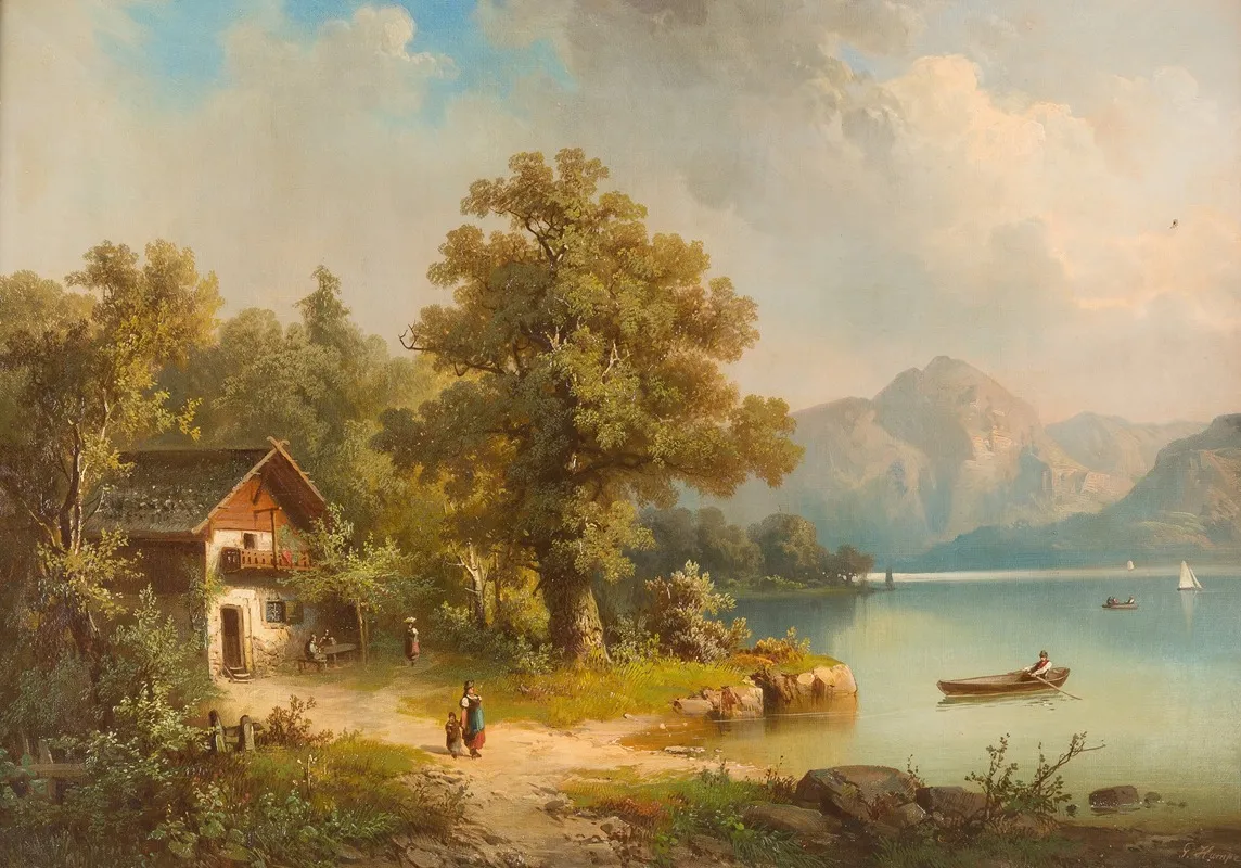 At Lake Lucerne Wall Art by Guido Hampe - High-Resolution Digital Print