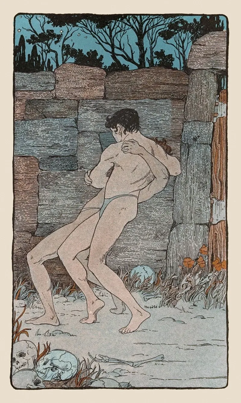 At Last Kerkoun Grew Angry And Caught Theseus Round The Neck