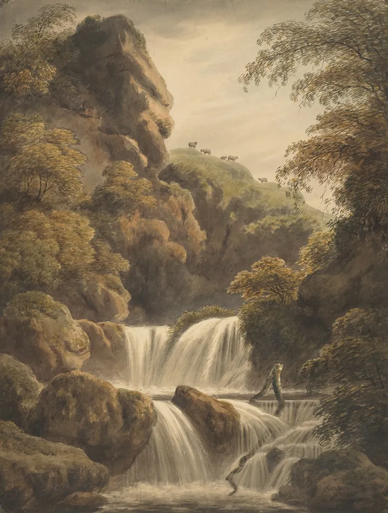At Linton North Devon Wall Art by John William Upham - High-Resolution Digital Print
