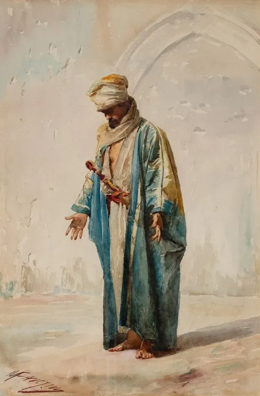 At Prayer 4 Wall Art by Modesto Faustini - High-Resolution Digital Print