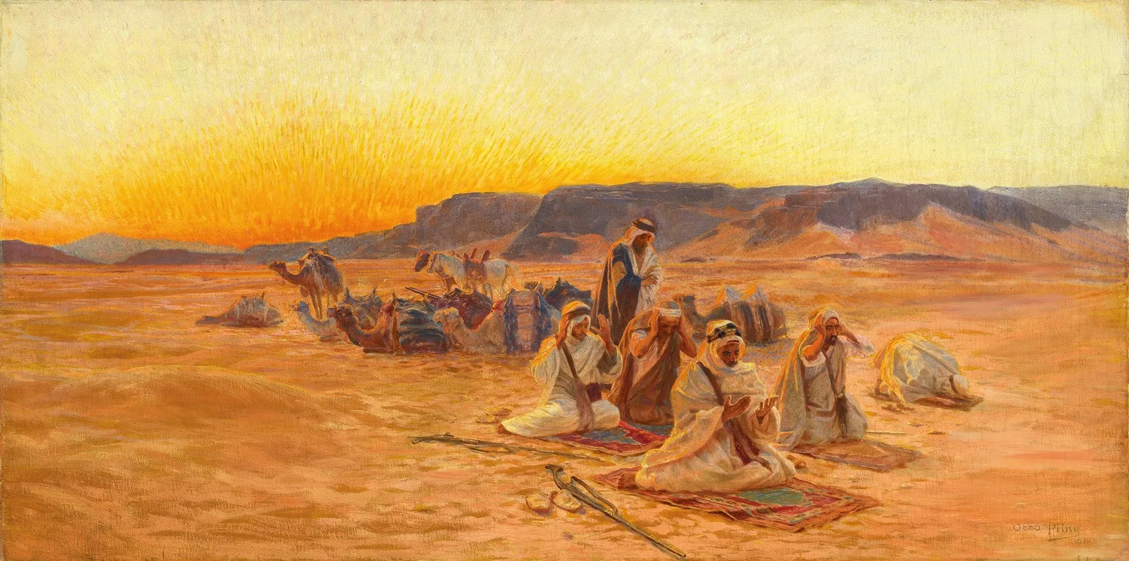 At Prayer Wall Art by Otto Pilny - High-Resolution Digital Print