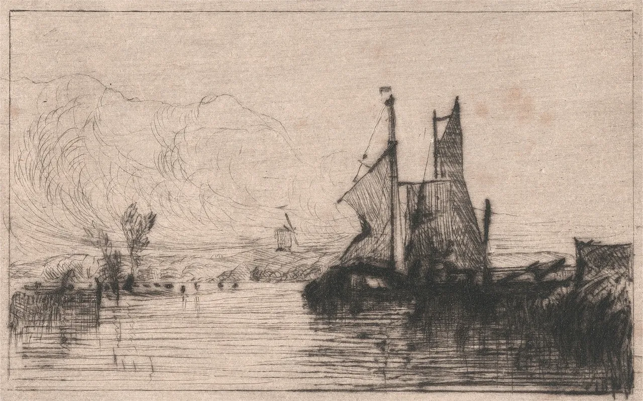 At Reedham Wall Art by Thomas Lound - High-Resolution Digital Print