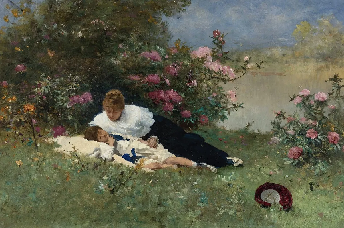 At Rest Among The Flowers