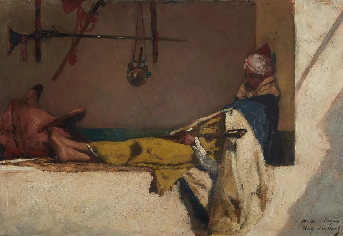 At Rest Wall Art by Jean-Joseph-Benjamin Constant - High-Resolution Digital Print