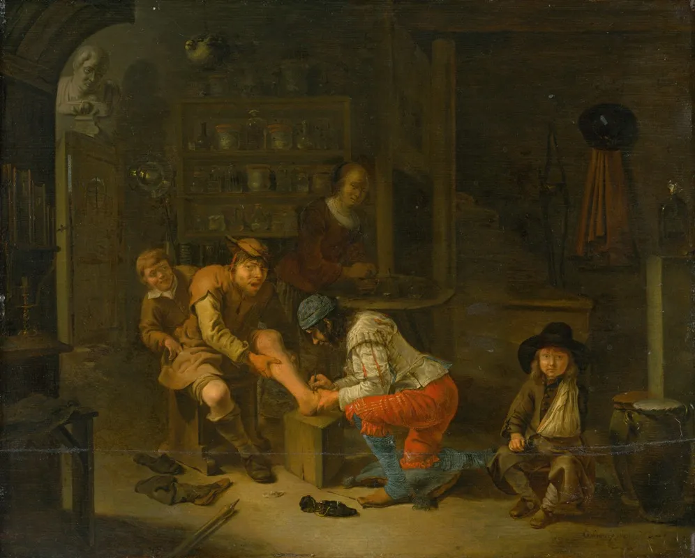 At The Apothecarys Wall Art by Gerrit Lundens - High-Resolution Digital Print