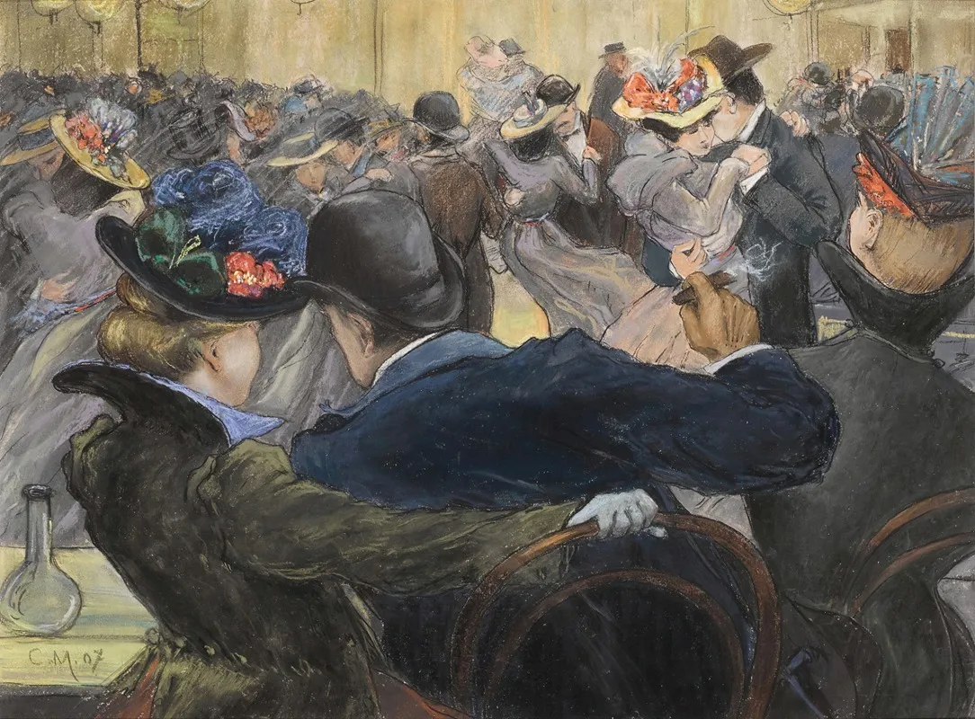 At The Ball Wall Art by Charles Maurin - High-Resolution Digital Print