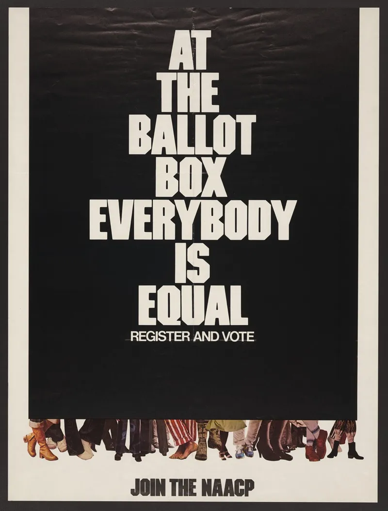At The Ballot Box Everybody Is Equal Register And Vote Join The Naacp