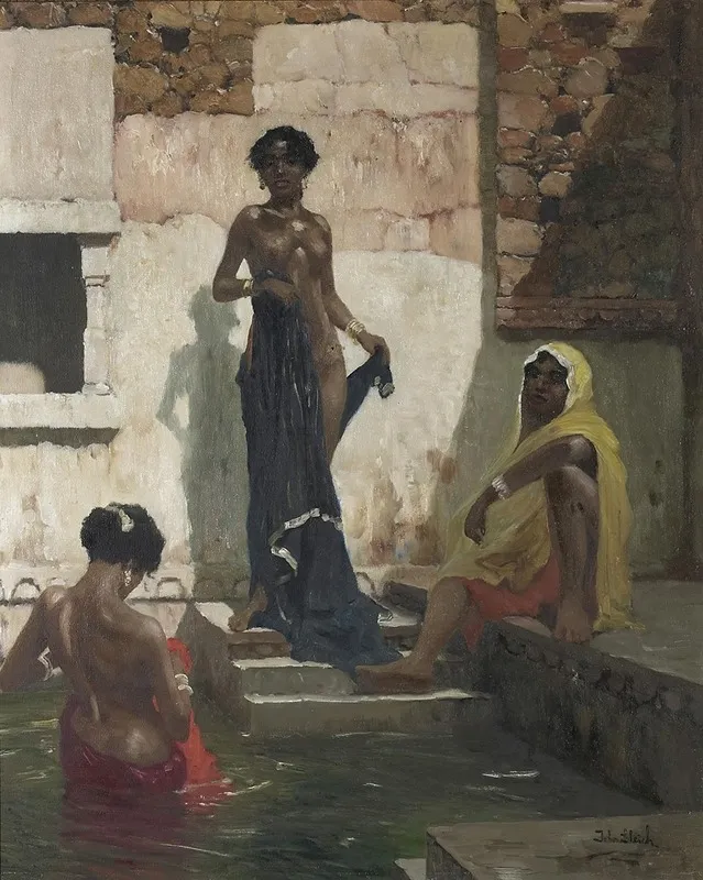 At The Baths Wall Art by John Gleich - High-Resolution Digital Print