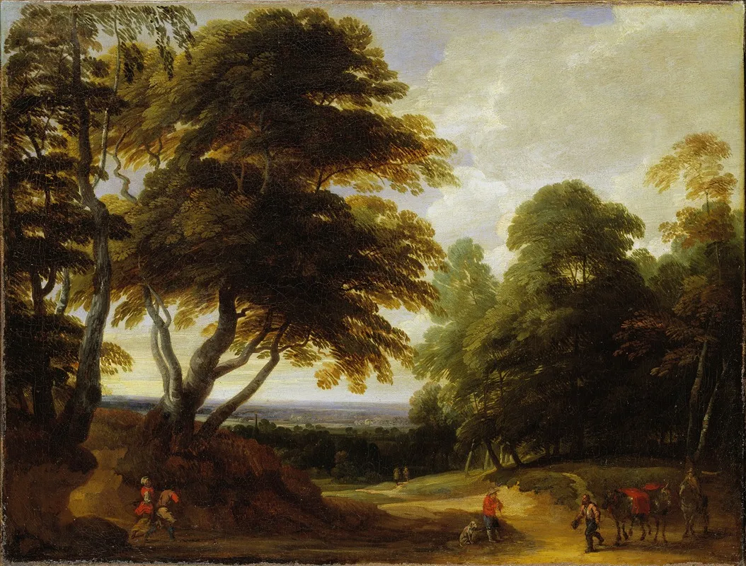 At The Edge Of The Forest Wall Art by Lodewijk de Vadder - High-Resolution Digital Print