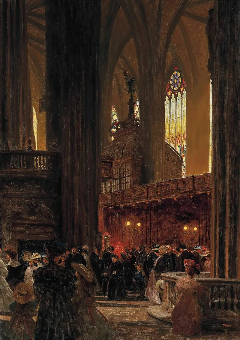 At The End Of A Sunday Service St Stephens Cathedral Vienna