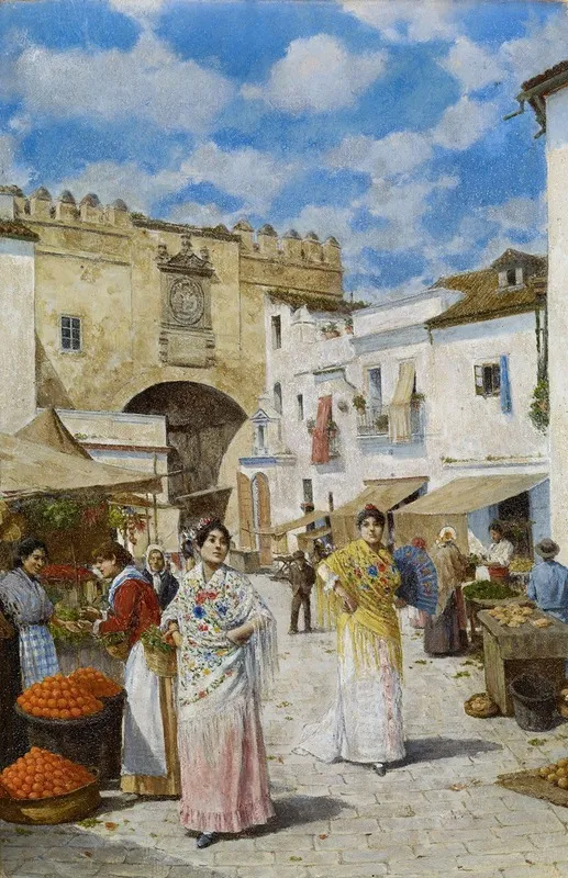 At The Market 3 Wall Art by Joaquín Turina y Areal - High-Resolution Digital Print