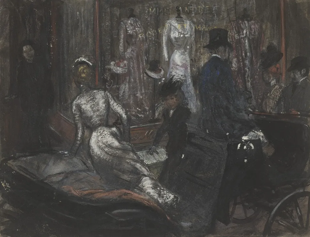 At The Milliners 3 Wall Art by William James Glackens - High-Resolution Digital Print