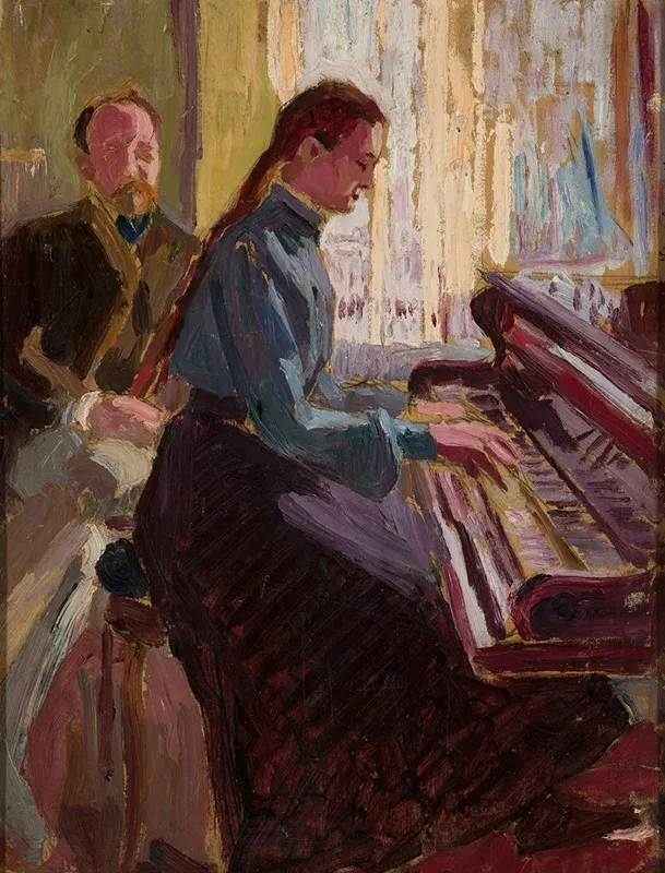 At The Piano 9 Wall Art by Aleksy Nowakowski - High-Resolution Digital Print