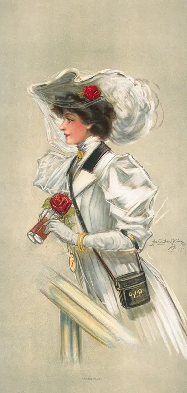 At The Races 4 Wall Art by Hamilton King - High-Resolution Digital Print