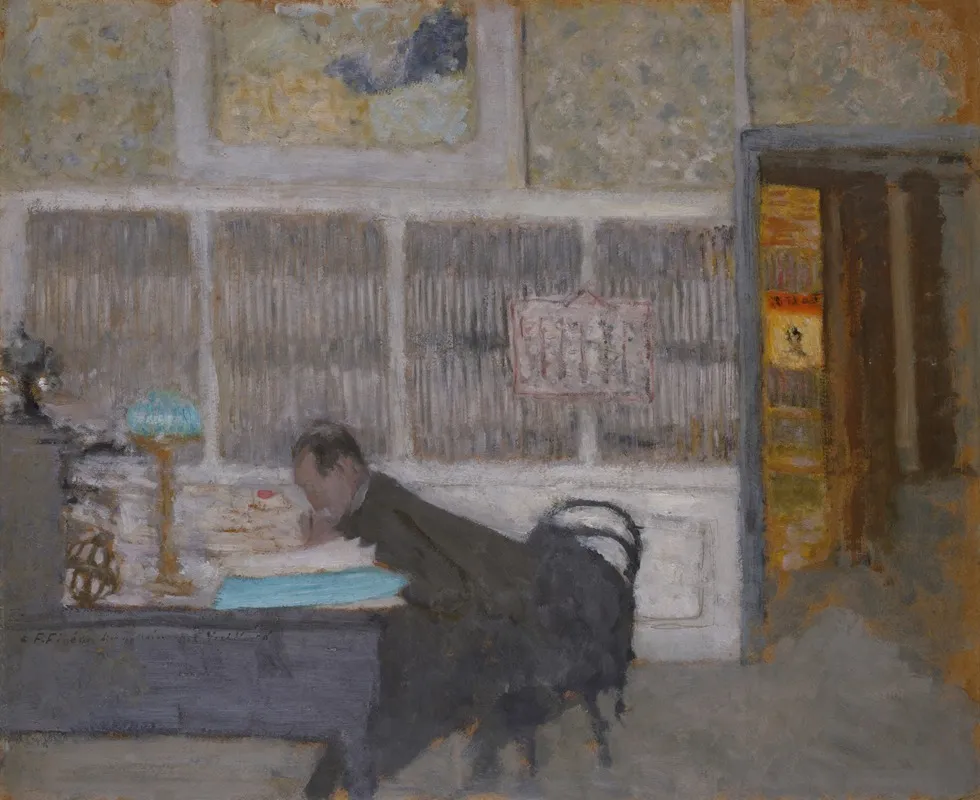 At The Revue Blanche Portrait Of Felix Feneon