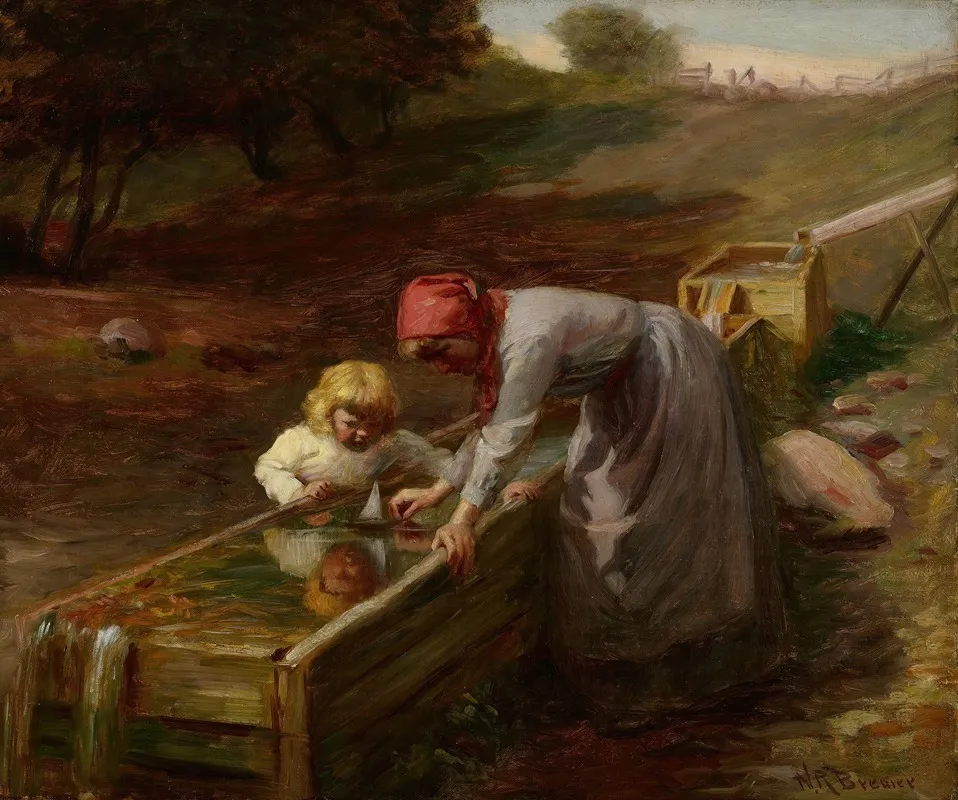 At The Spring Wall Art by Nicholas Richard Brewer - High-Resolution Digital Print