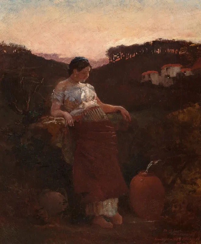 At The Well 6 Wall Art by Edwin Howland Blashfield - High-Resolution Digital Print