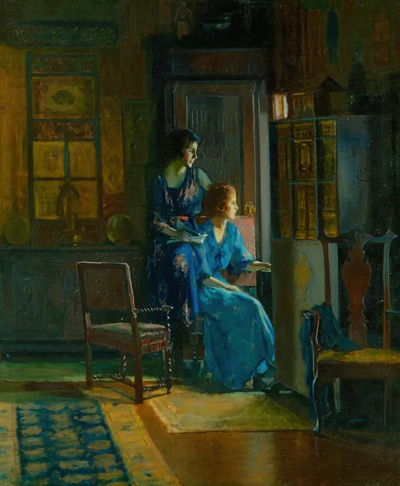 At The Window 2 Wall Art by Francis Coates Jones - High-Resolution Digital Print