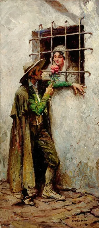 At The Window 8 Wall Art by William Henry Dethlef Koerner - High-Resolution Digital Print