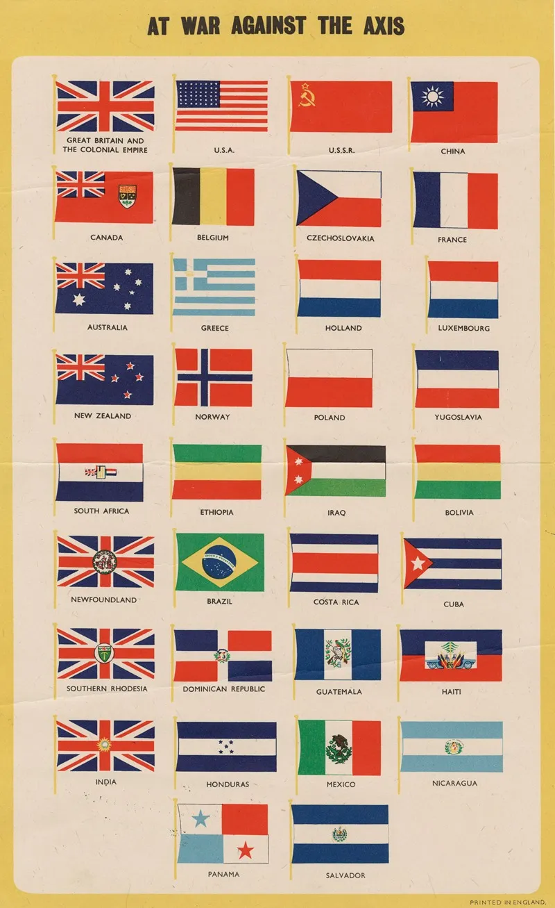 At War Against The Axis Wall Art by Anonymous - High-Resolution Digital Print
