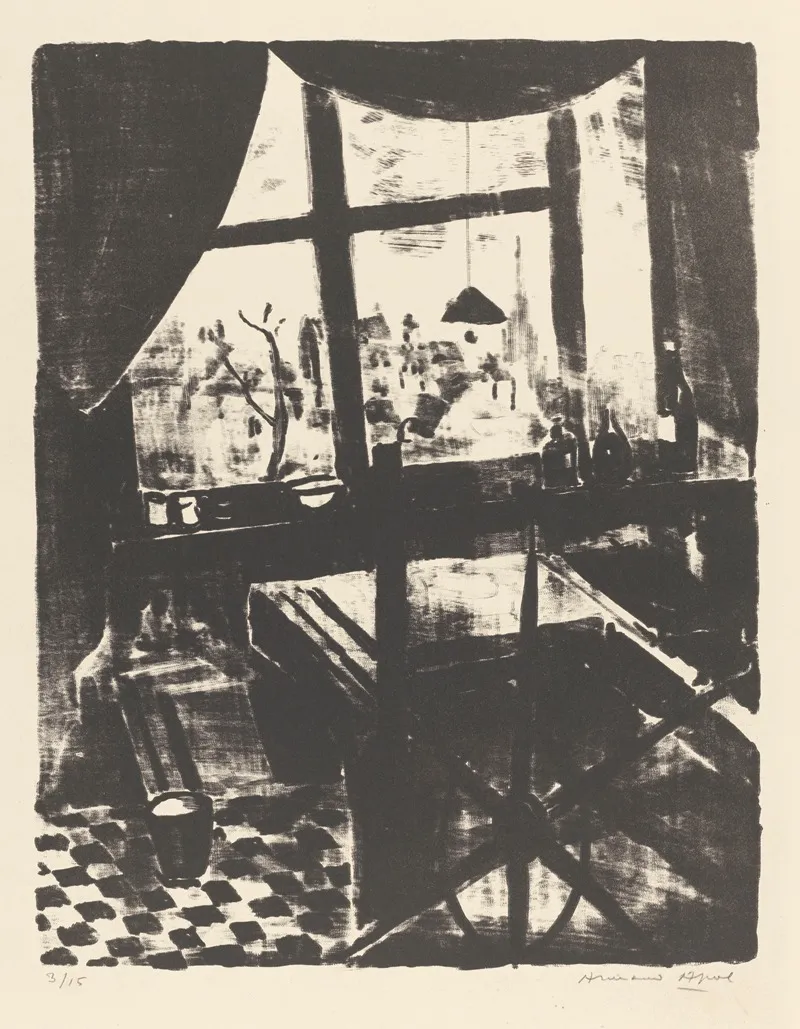Atelier Avec Presse Lithographique