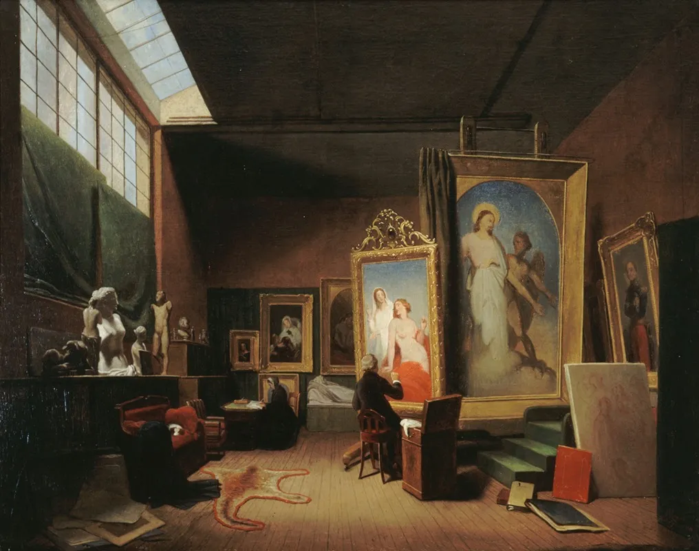 Atelier Dary Scheffer Rue Chaptal Wall Art by Arie Johannes Lamme - High-Resolution Digital Print