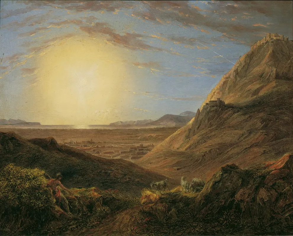 Athen Nach Sonnenaufgang Wall Art by Karl Joseph Aloys Agricola - High-Resolution Digital Print