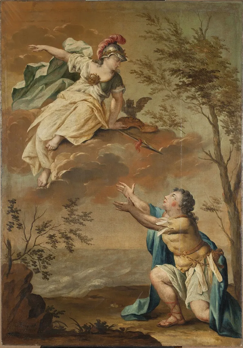 Athena And Odysseus Wall Art by Rienk Keyert - High-Resolution Digital Print