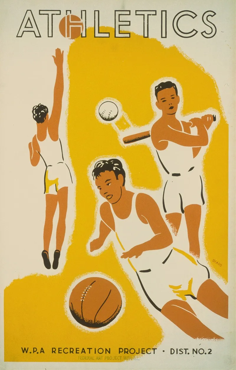 Athletics 2 Wall Art by Beard - High-Resolution Digital Print